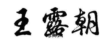 胡问遂王露朝行书个性签名怎么写