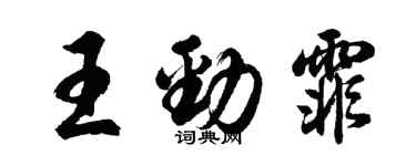 胡问遂王劲霏行书个性签名怎么写