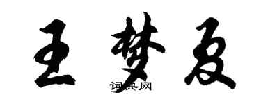 胡问遂王梦夏行书个性签名怎么写