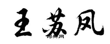 胡问遂王苏凤行书个性签名怎么写