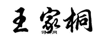 胡问遂王家桐行书个性签名怎么写