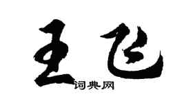 胡问遂王飞行书个性签名怎么写
