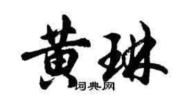 胡问遂黄琳行书个性签名怎么写