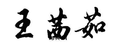 胡问遂王茜茹行书个性签名怎么写
