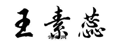 胡问遂王素蕊行书个性签名怎么写