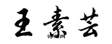 胡问遂王素芸行书个性签名怎么写