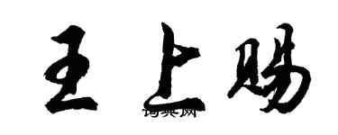 胡问遂王上赐行书个性签名怎么写