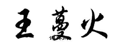 胡问遂王蔓火行书个性签名怎么写