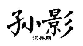 翁闿运孙影楷书个性签名怎么写