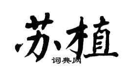 翁闿运苏植楷书个性签名怎么写
