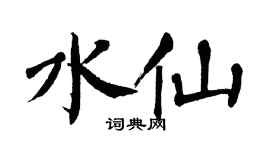 翁闿运水仙楷书个性签名怎么写