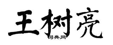 翁闿运王树亮楷书个性签名怎么写