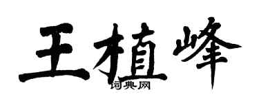 翁闿运王植峰楷书个性签名怎么写