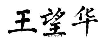 翁闿运王望华楷书个性签名怎么写