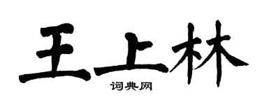 翁闿运王上林楷书个性签名怎么写