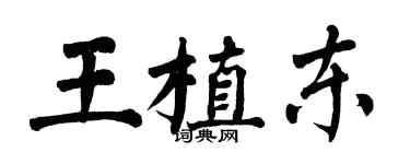 翁闿运王植东楷书个性签名怎么写