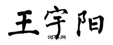 翁闿运王宇阳楷书个性签名怎么写