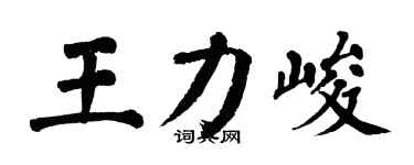 翁闿运王力峻楷书个性签名怎么写
