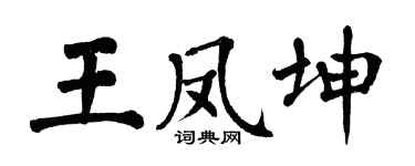 翁闿运王凤坤楷书个性签名怎么写