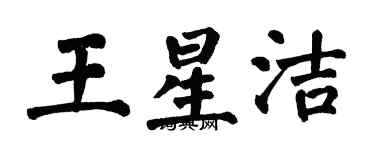 翁闿运王星洁楷书个性签名怎么写