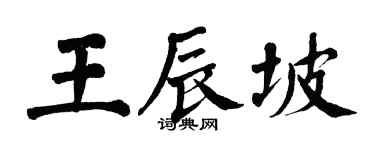 翁闿运王辰坡楷书个性签名怎么写