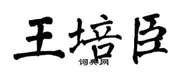 翁闿运王培臣楷书个性签名怎么写