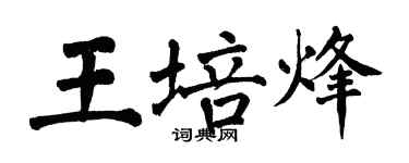翁闿运王培烽楷书个性签名怎么写