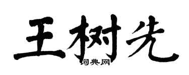 翁闿运王树先楷书个性签名怎么写