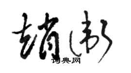骆恒光赵卫草书个性签名怎么写