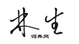 骆恒光林生草书个性签名怎么写