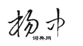 骆恒光杨中草书个性签名怎么写