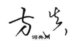 骆恒光方真草书个性签名怎么写