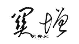 骆恒光关增草书个性签名怎么写