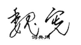 骆恒光魏宪草书个性签名怎么写