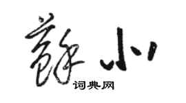 骆恒光苏北草书个性签名怎么写