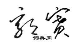 骆恒光郭赛草书个性签名怎么写