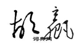 骆恒光胡赢草书个性签名怎么写
