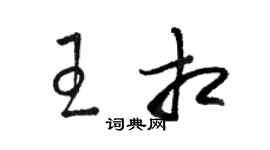 骆恒光王相草书个性签名怎么写