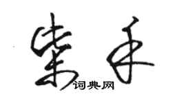 骆恒光柴禾草书个性签名怎么写