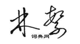 骆恒光林繁草书个性签名怎么写