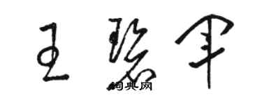骆恒光王碧军草书个性签名怎么写