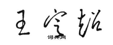 骆恒光王定超草书个性签名怎么写