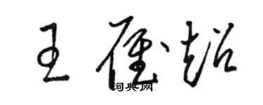 骆恒光王雁超草书个性签名怎么写