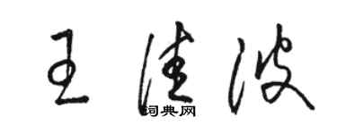 骆恒光王佳波草书个性签名怎么写