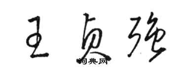 骆恒光王贞强草书个性签名怎么写
