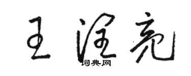 骆恒光王润亮草书个性签名怎么写
