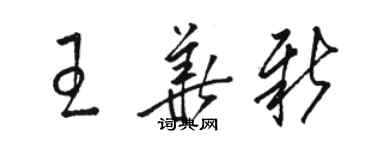 骆恒光王华新草书个性签名怎么写