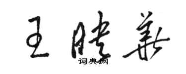 骆恒光王映华草书个性签名怎么写
