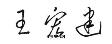 骆恒光王宏建草书个性签名怎么写