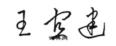 骆恒光王宜建草书个性签名怎么写